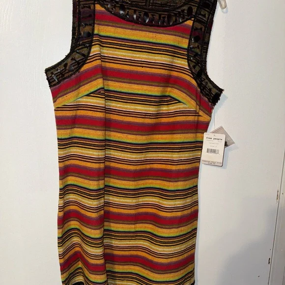 Free People Multicolor Striped Mini Dress - Picture 6 of 7